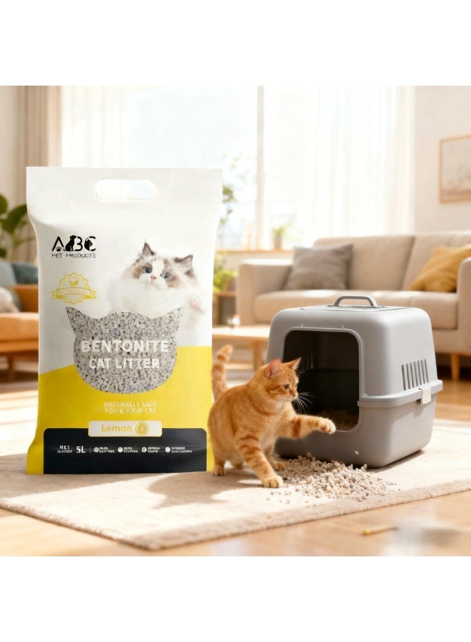 5 لتر/4 كجم مسحوق قشري القمح المطاطي على شكل كرات ليمونية - Image 3